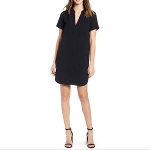 LUSH Nordstrom Black Hailey Crepe Dress